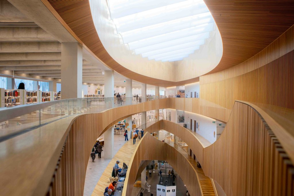 Inside the Calgary Central Library