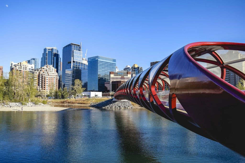 Peace Bridge over the Bow River